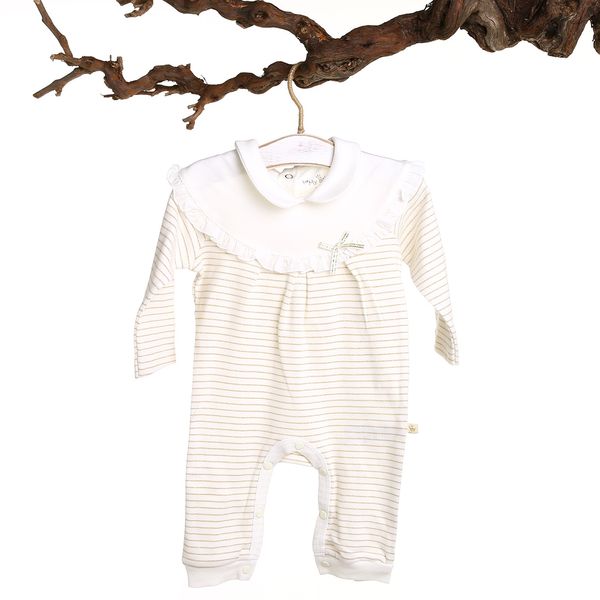 ebebek for my baby bodysuit with pan collar baby ribbed outfit long sleeve romper, White
ebebek for my baby bodysuit with pan collar baby ribbed outfit long sleeve romper, White