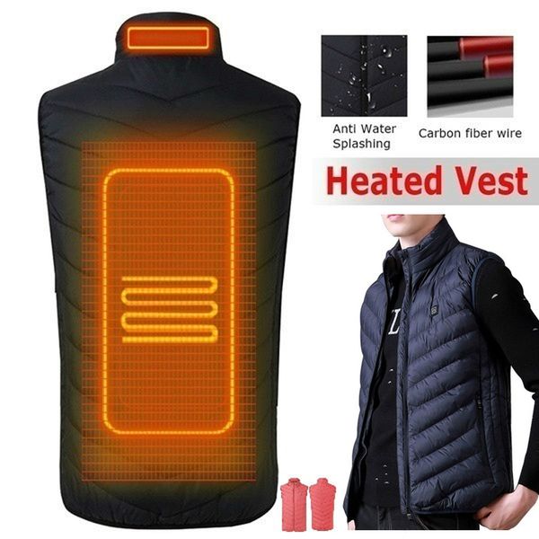 2019 new electric heated vest men women heating waistcoat thermal warm clothing usb heated outdoor vest winter jacket, Black;white
2019 new electric heated vest men women heating waistcoat thermal warm clothing usb heated outdoor vest winter jacket, Black;white