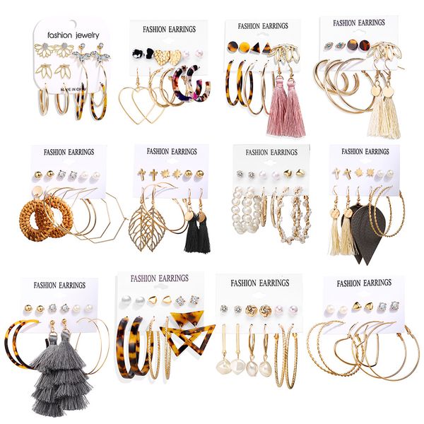 fashion shell tassel earrings for women bohemia leopard acrylic earrings big geometric star heart pearl earrings set diy jewelry, Golden;silver
fashion shell tassel earrings for women bohemia leopard acrylic earrings big geometric star heart pearl earrings set diy jewelry, Golden;silver