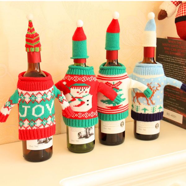 wine bottle cover bags santa claus snowman reindeer christmas tree sweater ornament xmas party dinnter table decoration 4 styles xd20793
wine bottle cover bags santa claus snowman reindeer christmas tree sweater ornament xmas party dinnter table decoration 4 styles xd20793