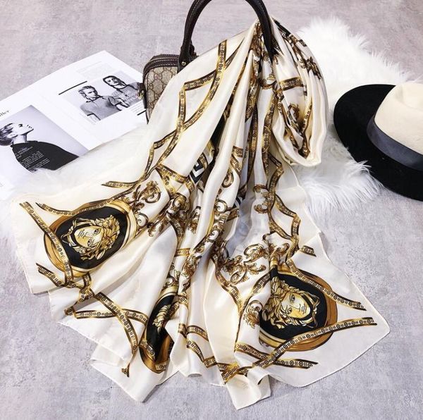 simulation designer silk luxury scarf women's long 2019 thin summer sun protection tourism beach scarf shawl, Blue;gray
simulation designer silk luxury scarf women's long 2019 thin summer sun protection tourism beach scarf shawl, Blue;gray