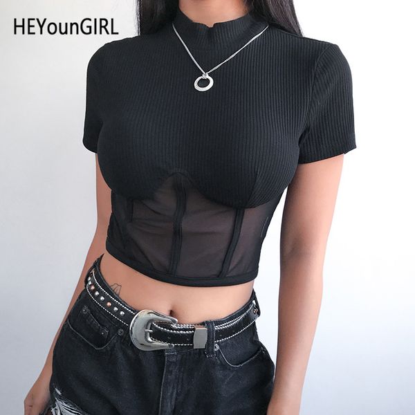patchwork black mesh ladies t shirt casual harajuku short sleeve t shirt women crop tees summer, White
patchwork black mesh ladies t shirt casual harajuku short sleeve t shirt women crop tees summer, White