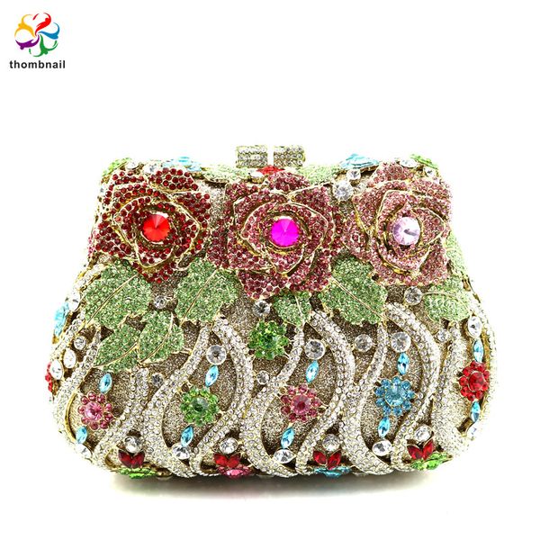 multi crystal flower rose women crystal purse evening clutch bag bridal diamond clutch wedding party
multi crystal flower rose women crystal purse evening clutch bag bridal diamond clutch wedding party