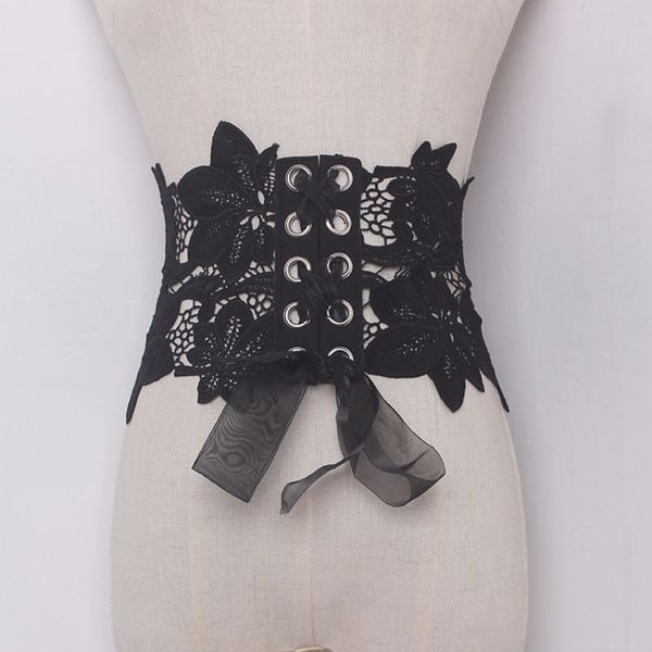 twotwinstyle 2017 new lace designed belt for women bow wide mesh corset belt for dress 2 laps clothing accessories, Black;brown
twotwinstyle 2017 new lace designed belt for women bow wide mesh corset belt for dress 2 laps clothing accessories, Black;brown