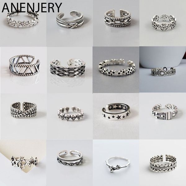 anenjery multi-style vintage 925 sterling silver rings handmade size 18mm adjustable thai silver rings for men women s-r414, Golden;silver
anenjery multi-style vintage 925 sterling silver rings handmade size 18mm adjustable thai silver rings for men women s-r414, Golden;silver