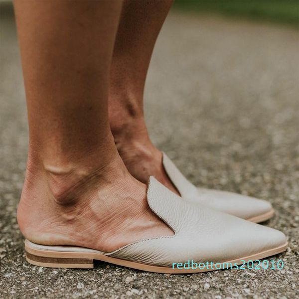size 34-41 ladies leather mules shoes women slippers summer flat slippers women shoes point toe outdoor slides zapatos de mujer r100, Black
size 34-41 ladies leather mules shoes women slippers summer flat slippers women shoes point toe outdoor slides zapatos de mujer r100, Black