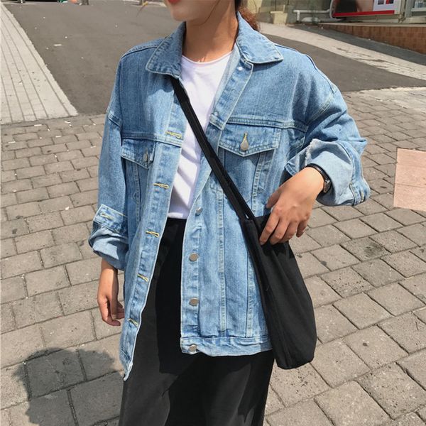 peonfly solid turn down collar jean jackets women loose casual blue fashion vintage women coats female outwear denim feminine, Black;brown
peonfly solid turn down collar jean jackets women loose casual blue fashion vintage women coats female outwear denim feminine, Black;brown