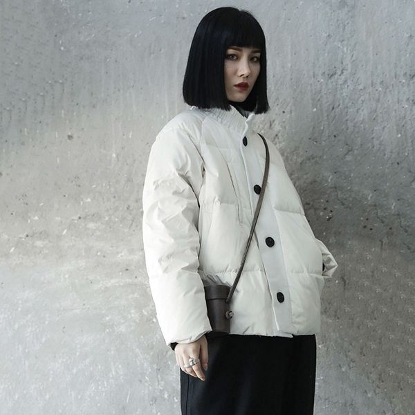 loose loose fit big size warm down jacket new stand collar long sleeve warm women parkas fashion tide autumn winter 2020 jl295, Black
loose loose fit big size warm down jacket new stand collar long sleeve warm women parkas fashion tide autumn winter 2020 jl295, Black