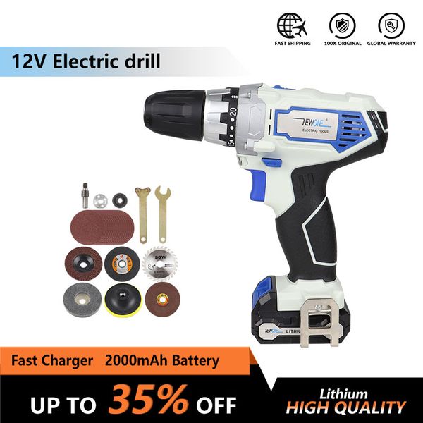 newone 12v cordless electric power tool 2 speed drill/driver li-ion drill screwdriver portable rechargeable drill with battey
newone 12v cordless electric power tool 2 speed drill/driver li-ion drill screwdriver portable rechargeable drill with battey