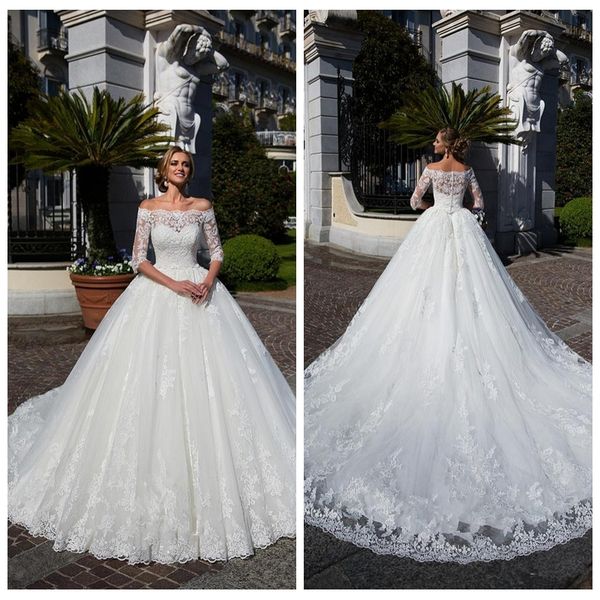 bateau half sleeves lace princess a-line wedding dresses bridal gowns modest 2020 long vestidos de marriage princess garden cheap, White
bateau half sleeves lace princess a-line wedding dresses bridal gowns modest 2020 long vestidos de marriage princess garden cheap, White