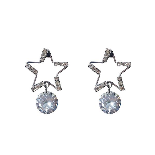 korean fashion triangle ring star shape round rhinestone clear zircon dangle women earrings christmas gift for ladies, Silver
korean fashion triangle ring star shape round rhinestone clear zircon dangle women earrings christmas gift for ladies, Silver