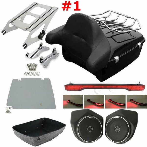 motorcycle tour pack pack trunk rack backrest speaker tail light for touring road king street electra glide flhr 14-19
motorcycle tour pack pack trunk rack backrest speaker tail light for touring road king street electra glide flhr 14-19