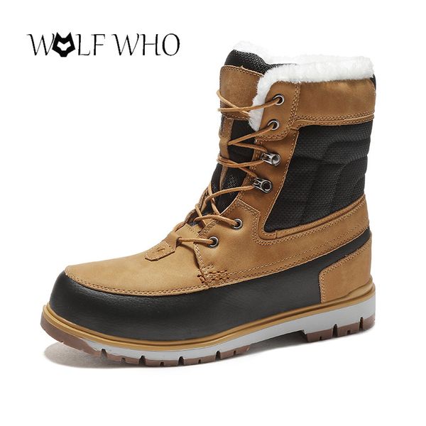 wolf who men boots winter with fur super warm snow boots men winter work shoes footwear rubber ankle shoes size 39-46, Black
wolf who men boots winter with fur super warm snow boots men winter work shoes footwear rubber ankle shoes size 39-46, Black