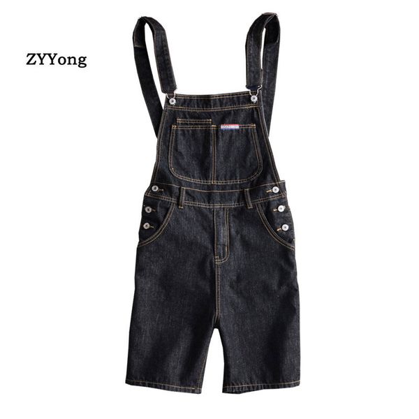 summer black overalls men shorts denim jumpsuit bib straight freight jeans hip hop streetwear leisure rompers cargo pants, Blue
summer black overalls men shorts denim jumpsuit bib straight freight jeans hip hop streetwear leisure rompers cargo pants, Blue