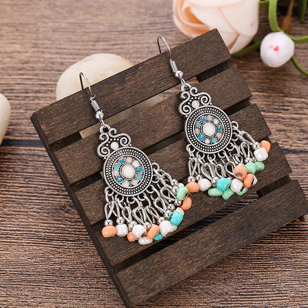 vintage ethnic bohemian beads earrings 2020 hanging dangle earring silver color geometric tibetan jewelry wholesale
vintage ethnic bohemian beads earrings 2020 hanging dangle earring silver color geometric tibetan jewelry wholesale