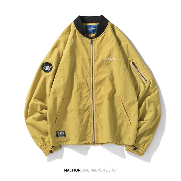 bomer yellow jacket men causal oversize big size men jackets hip hop srteetwear cotton simple chaqueta hombre clothes cc50jk, Black;brown
bomer yellow jacket men causal oversize big size men jackets hip hop srteetwear cotton simple chaqueta hombre clothes cc50jk, Black;brown
