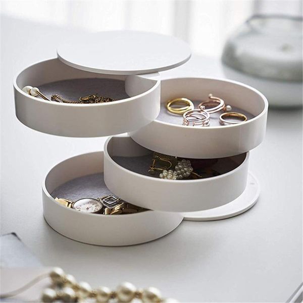 jewelry boxs creative 4 layers rotatable plastic jewelry container case earrings ring multi-function storage box#30
jewelry boxs creative 4 layers rotatable plastic jewelry container case earrings ring multi-function storage box#30