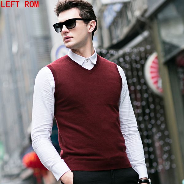 autumn winter cashmere classic vest sweater men sleeveless sweaters solid color v-neck wool pullovers men jersey hombre, Black;white
autumn winter cashmere classic vest sweater men sleeveless sweaters solid color v-neck wool pullovers men jersey hombre, Black;white