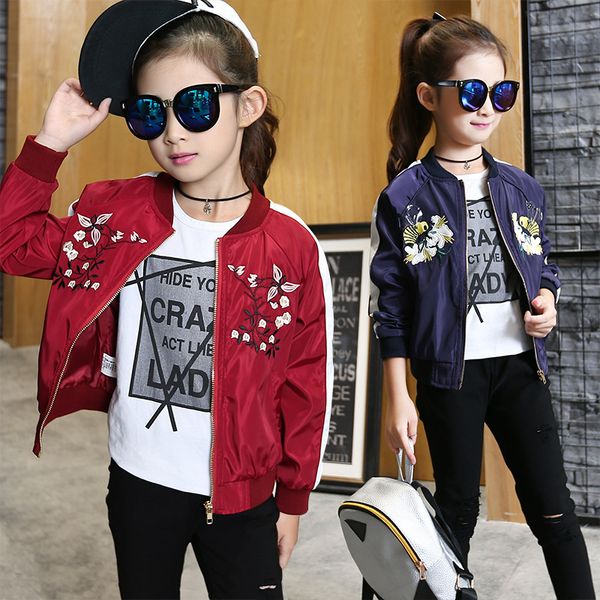 children's spring autumn coats baby girl softshell jackets kids embroidery bomber baseball jacket clothes for girls 10 12 years, Blue;gray
children's spring autumn coats baby girl softshell jackets kids embroidery bomber baseball jacket clothes for girls 10 12 years, Blue;gray