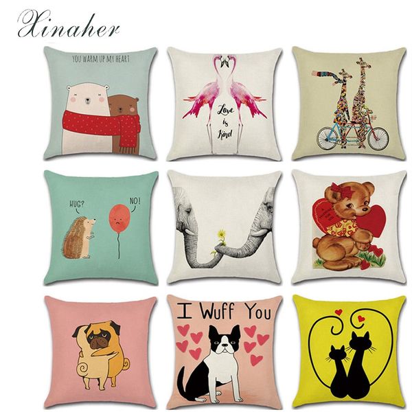 couple series valentine theme animal cartoon cotton linen cushion cover car home decoration sofa decorative pillowcase
couple series valentine theme animal cartoon cotton linen cushion cover car home decoration sofa decorative pillowcase