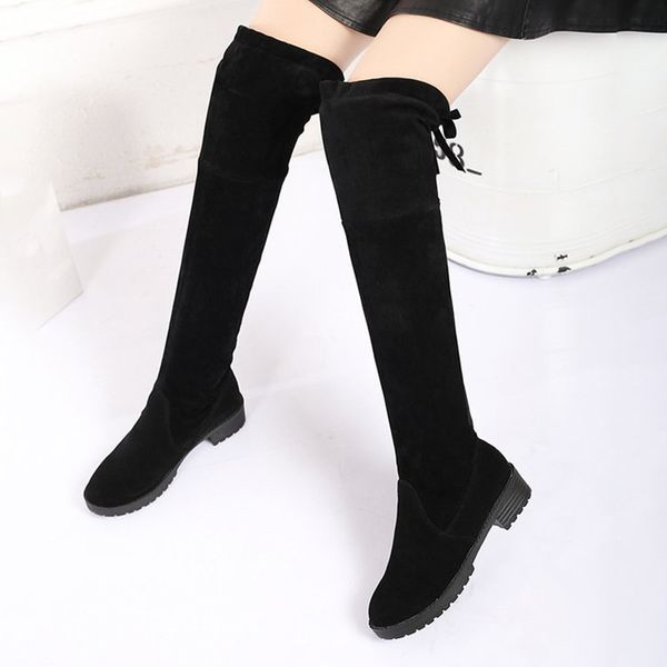 low heels keep warm women boots over the knee boots woman stretch fabric knee high female autumn women shoe botas mujer, Black
low heels keep warm women boots over the knee boots woman stretch fabric knee high female autumn women shoe botas mujer, Black
