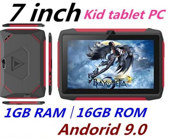 

factory price kid tablet pc q98 quad core 7 inch 1024*600 hd screen android 9.0 allwinner a50 real 1gb ram 16gb q8 with bluetooth wifi