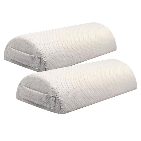 2 pieces foot rest cushion under desk - comfortable half moon footrest pillow - half cylinder massage table bolster pillow for airplane
2 pieces foot rest cushion under desk - comfortable half moon footrest pillow - half cylinder massage table bolster pillow for airplane