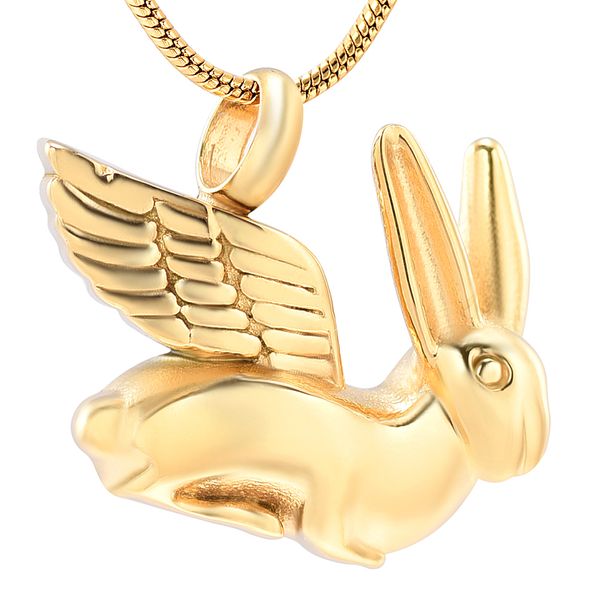 lkj10032 lovely rabbit with wings cremation pendant necklace gold color memorial jewelry ashes locket for pet animal, Silver
lkj10032 lovely rabbit with wings cremation pendant necklace gold color memorial jewelry ashes locket for pet animal, Silver