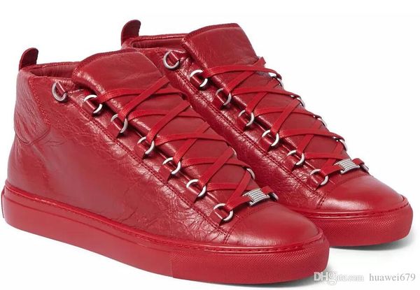 mens womens classic genuine leather arena race brand sneakers high shoes designer fashion casual lace up shoes big size 36-47, Black
mens womens classic genuine leather arena race brand sneakers high shoes designer fashion casual lace up shoes big size 36-47, Black