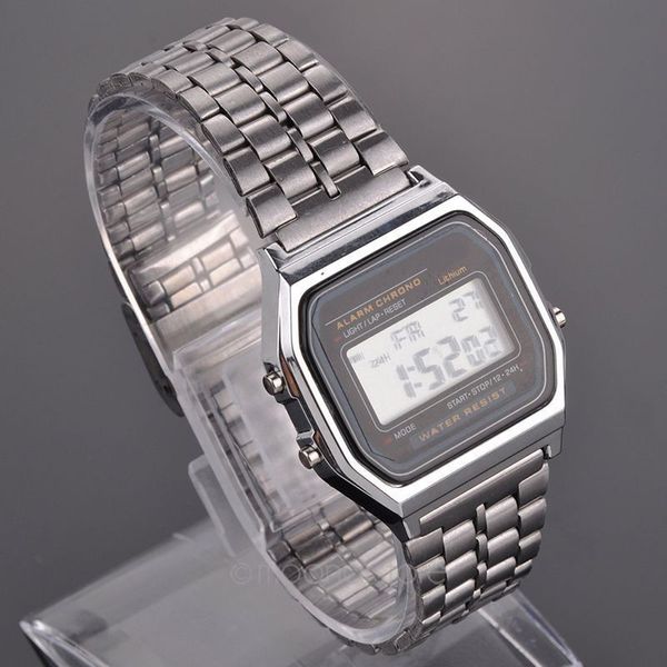 new vintage women men stainless steel square led digital satch wrist watch relogio masculino ing, Slivery;brown
new vintage women men stainless steel square led digital satch wrist watch relogio masculino ing, Slivery;brown