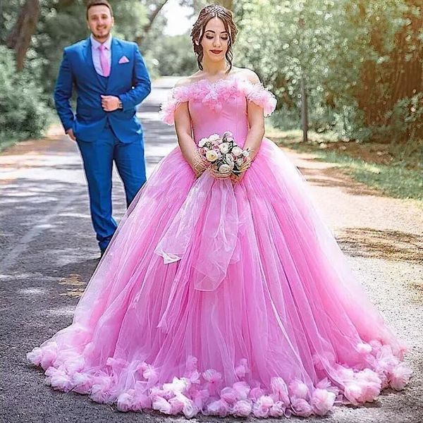 Pink Off The Shoulder Ball Gown Quinceanera Dresses Flowers Tulle Floor Length Plus Size Prom Dresses Elegant Sweet 16 Dresses Lace Up
Pink Off The Shoulder Ball Gown Quinceanera Dresses Flowers Tulle Floor Length Plus Size Prom Dresses Elegant Sweet 16 Dresses Lace Up