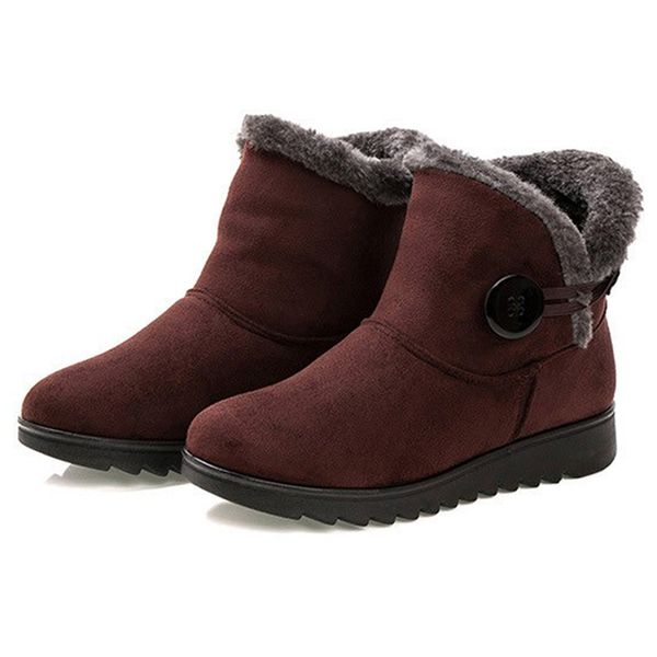 winter women boots flock warm ankle snow boots 2019 platform mother shoes woman slip on flats button creepers 25, Black
winter women boots flock warm ankle snow boots 2019 platform mother shoes woman slip on flats button creepers 25, Black