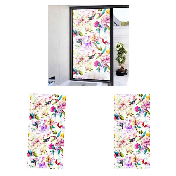 2x 47\"x23\" floral privacy glass window film static sticker for home office
2x 47\"x23\" floral privacy glass window film static sticker for home office
