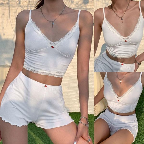 women's sleepwear lace pajamas sets 2021 design short pants pyjamas v-neck suspenders pijamas pajama suit 6.1, Black;red
women's sleepwear lace pajamas sets 2021 design short pants pyjamas v-neck suspenders pijamas pajama suit 6.1, Black;red