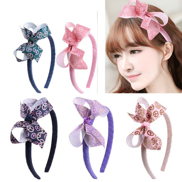 girls peace sign print styles bowknot hairband children kids bow boutique headband headwear fashion hair accessories, Slivery;white
girls peace sign print styles bowknot hairband children kids bow boutique headband headwear fashion hair accessories, Slivery;white