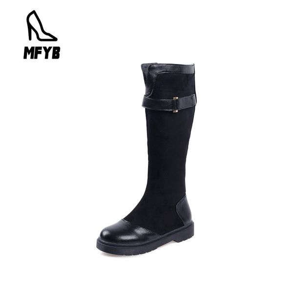 mfyb women's boots 2019 winter new school wind flat bottom women's shoes casual large size 40-43 high tube boots, Black
mfyb women's boots 2019 winter new school wind flat bottom women's shoes casual large size 40-43 high tube boots, Black