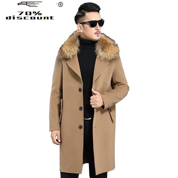 woolen coat autumn winter jacket men 200% wool coats mens raccoon fur collar windbreaker chaqueta jlk28ad28022 my2369, Black
woolen coat autumn winter jacket men 200% wool coats mens raccoon fur collar windbreaker chaqueta jlk28ad28022 my2369, Black