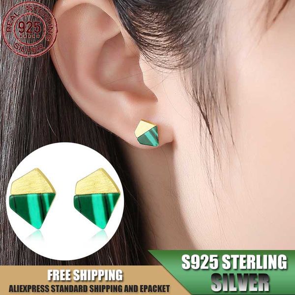 geometric s925 sterling silver stud earrings for women with malachite noble jewelry accessoreis wholesale, Golden;silver
geometric s925 sterling silver stud earrings for women with malachite noble jewelry accessoreis wholesale, Golden;silver