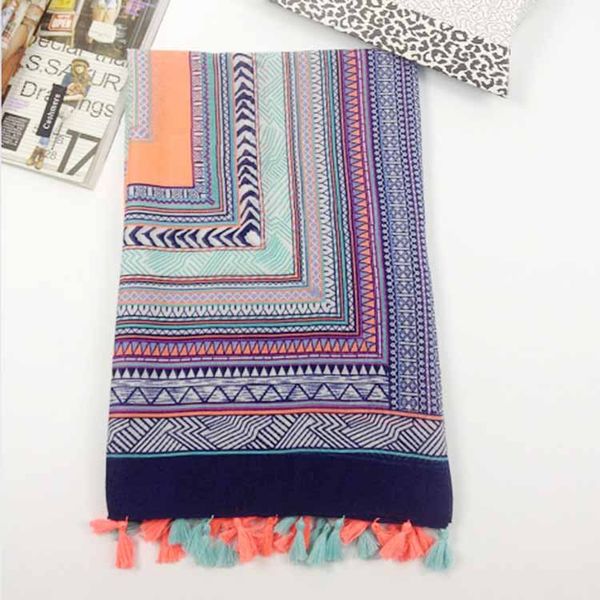 new fashion women wraps multicolor cotton pashmina ethnic bohemia tassels scarf spring and summer shawls, Blue;gray
new fashion women wraps multicolor cotton pashmina ethnic bohemia tassels scarf spring and summer shawls, Blue;gray