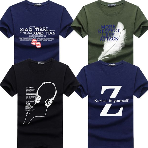 4pcs/lot new pure cotton short brand t shirt men's large size t shirt slim fit fashion printed t-shirt men plus size s -5xl, White;black
4pcs/lot new pure cotton short brand t shirt men's large size t shirt slim fit fashion printed t-shirt men plus size s -5xl, White;black