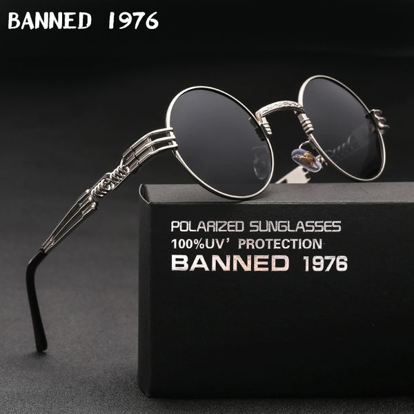 polarized gothic steampunk sunglasses men women fashion brand vintage round shades metal frame sun glasses oculos, White;black
polarized gothic steampunk sunglasses men women fashion brand vintage round shades metal frame sun glasses oculos, White;black