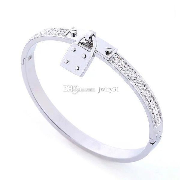 sell jewelry women bracelets stainless steel cuff bracelet pave silver rose gold tone charms lock bangle jewelry, Black
sell jewelry women bracelets stainless steel cuff bracelet pave silver rose gold tone charms lock bangle jewelry, Black