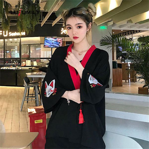 lusumily japanese kimono cardigan summer embroidery women harajuku cardigan loose shirt casual femme tassel kimonos outwear, Black;brown
lusumily japanese kimono cardigan summer embroidery women harajuku cardigan loose shirt casual femme tassel kimonos outwear, Black;brown