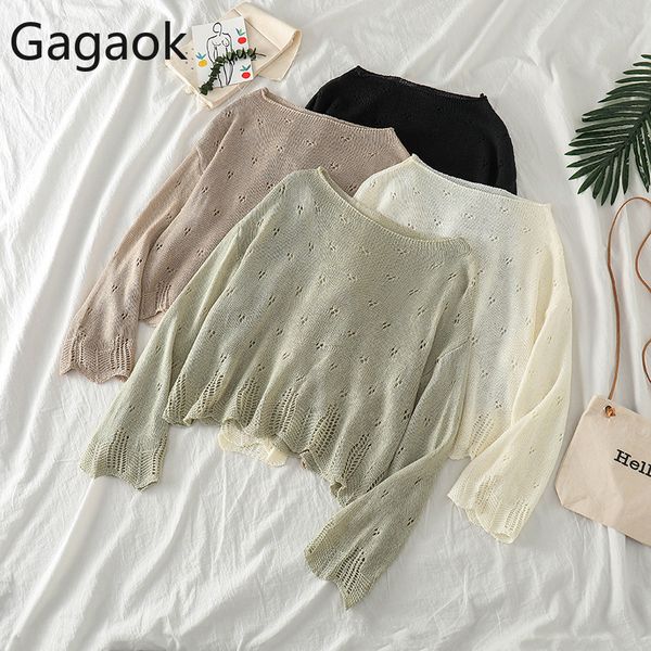 gagaok women knitted fashion hollow sweater spring autumn new o-neck full short office lady loose casual wild female pullover, White;black
gagaok women knitted fashion hollow sweater spring autumn new o-neck full short office lady loose casual wild female pullover, White;black