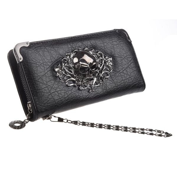 2018 new fashion and good quality pu cool retro sliver color skull long wallet for women vintage black clutch bag purse, Red;black
2018 new fashion and good quality pu cool retro sliver color skull long wallet for women vintage black clutch bag purse, Red;black
