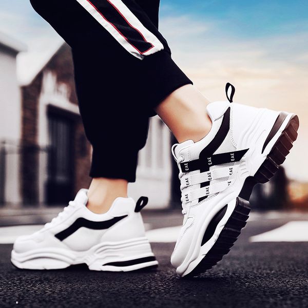 ins super fire shoe men's shoes winter sports footwear korean-style trend online celebrity versitile fashion dad trendy shoes, Black 
ins super fire shoe men's shoes winter sports footwear korean-style trend online celebrity versitile fashion dad trendy shoes, Black