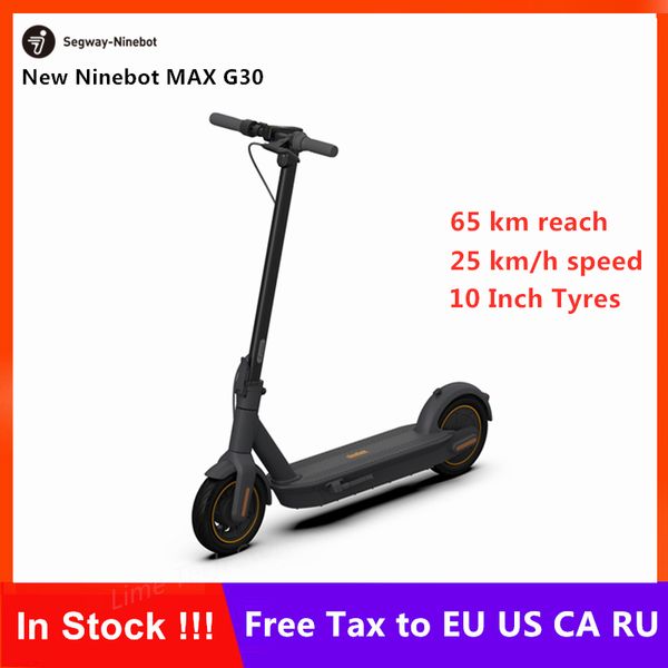 new original ninebot max g30 kickscooter foldable smart electric scooter hoverboard 350w power 25km/h 10inch wheel 65km mileage
new original ninebot max g30 kickscooter foldable smart electric scooter hoverboard 350w power 25km/h 10inch wheel 65km mileage