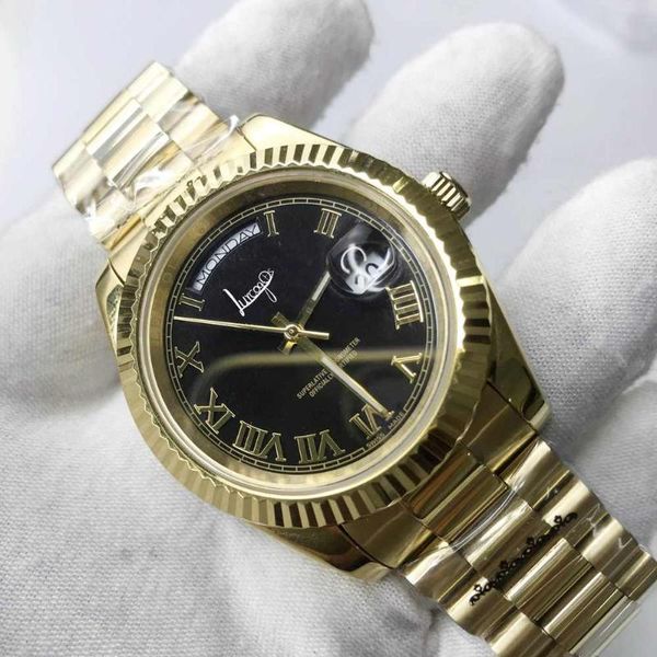 luxury 18k gold watch automatic day-date style men automatic self-wind 40mm watches stainless steel wristwatches, Slivery;brown
luxury 18k gold watch automatic day-date style men automatic self-wind 40mm watches stainless steel wristwatches, Slivery;brown
