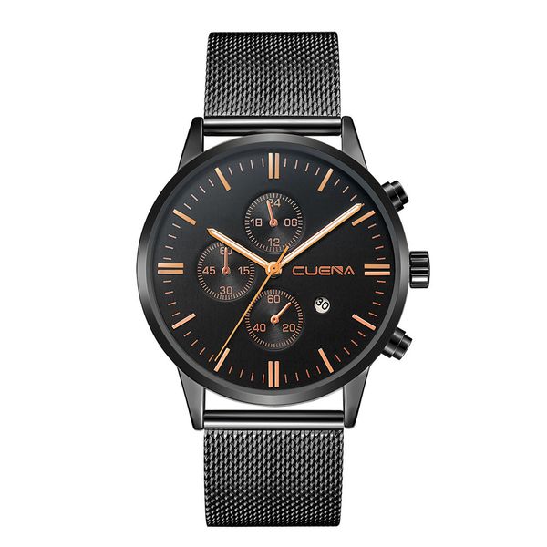 cuena men's wrist watch stainless steel quartz analog sport gifts luxury watch man watches mens 2019 relogio masculino, Slivery;brown
cuena men's wrist watch stainless steel quartz analog sport gifts luxury watch man watches mens 2019 relogio masculino, Slivery;brown