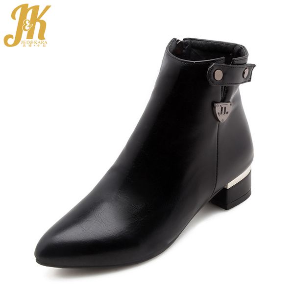 jk square heels women boots pu zip autumn ladies shoes high neck pointed toe footwear 2019 new ankle boot big size 32-48 black
jk square heels women boots pu zip autumn ladies shoes high neck pointed toe footwear 2019 new ankle boot big size 32-48 black